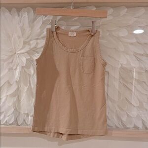 The simple folk organic  Tan Sleeveless Top